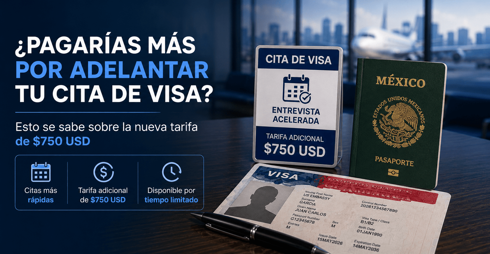 pagarias mas por adelantar tu cita de visa?