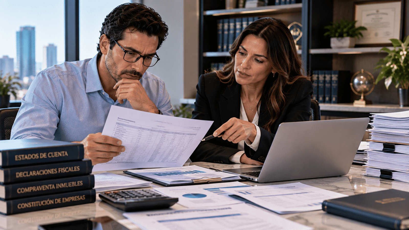 Inversionista y especialista revisando la trazabilidad y origen lícito de fondos para una visa EB-5