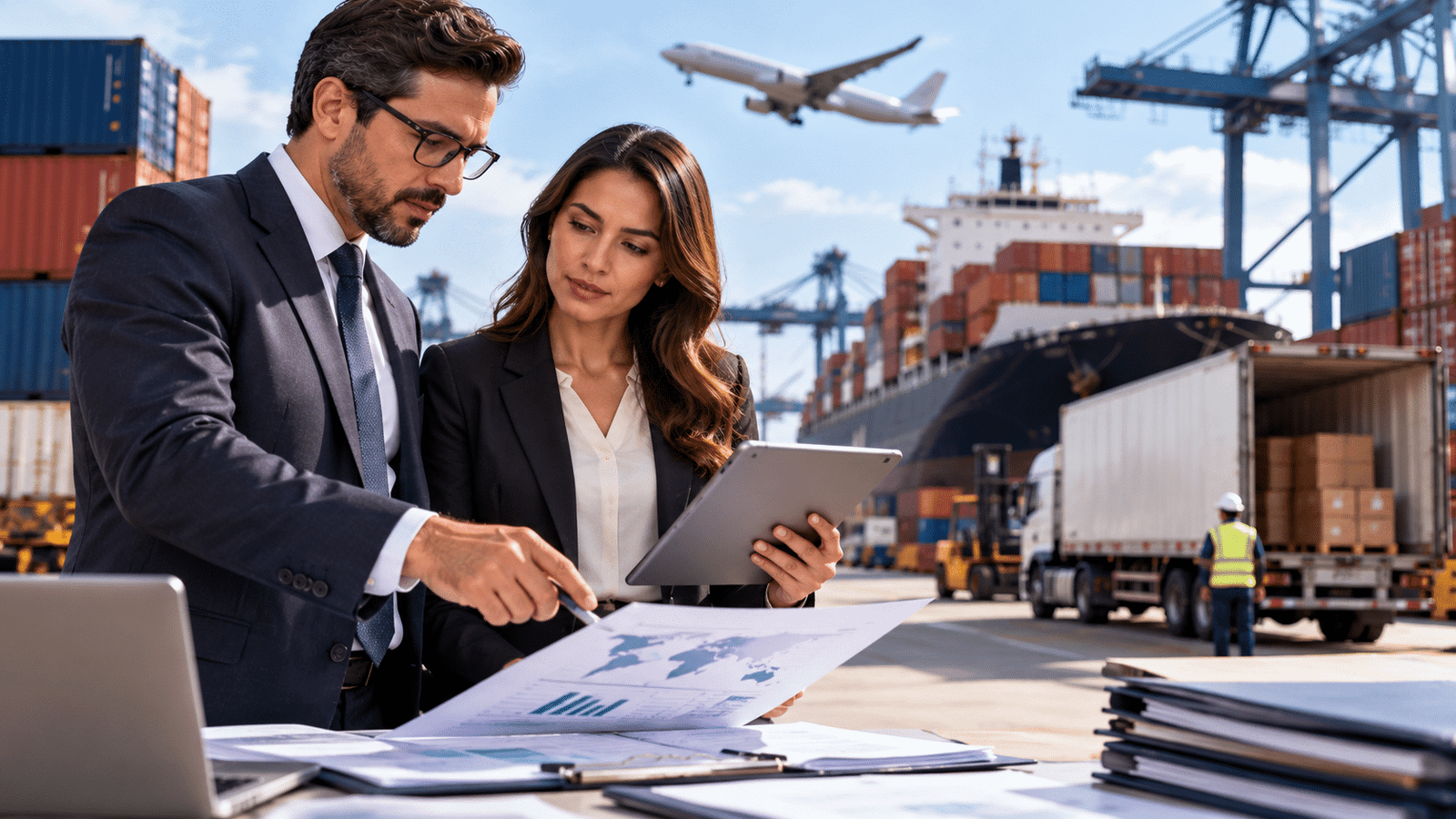 Operación de comercio internacional de bienes, servicios y tecnología relacionada con una visa E-1